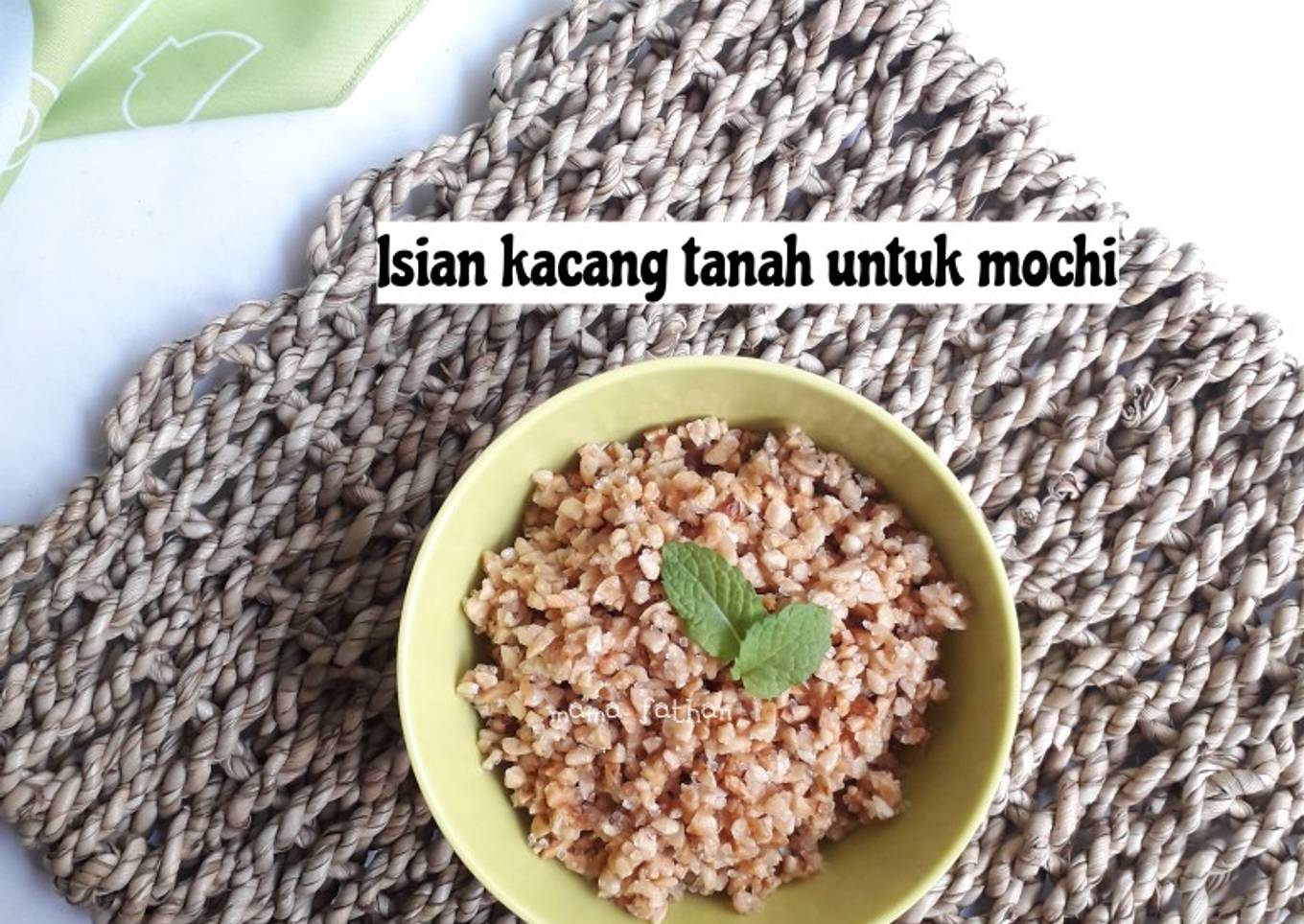 Resep Isian kacang tanah untuk mochi