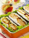 Easy Onigirazu with Frozen Foods
