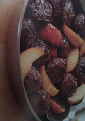 A picture of Vickys Fruity Pork Meatballs, Gluten, Dairy, Egg & Soy-Free.