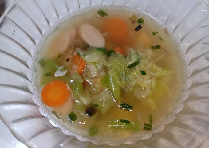 Sayur sop sosis