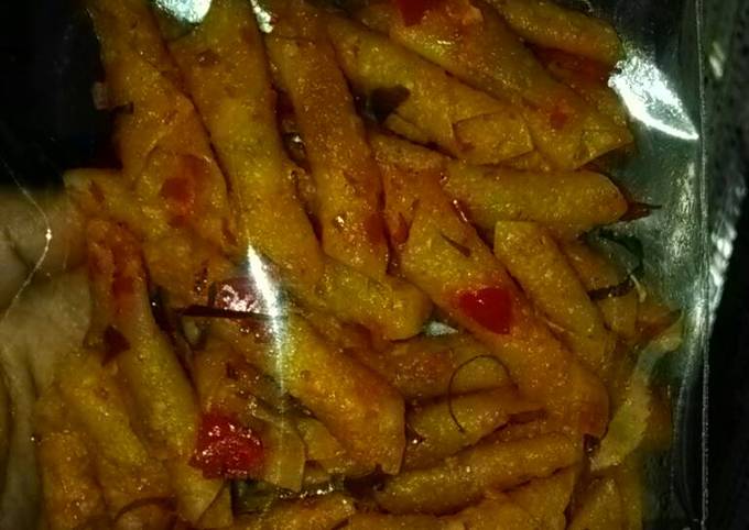 Resep Kacang sembunyi pedas manis, Bikin Ngiler