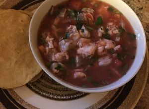 Una foto de Ceviche de camarón