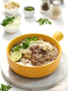 Foto resep Vietnamese Noodles - Pho Tai Chin Gan