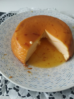 Una foto de Flan de queso Mascarpone y yogurt griego