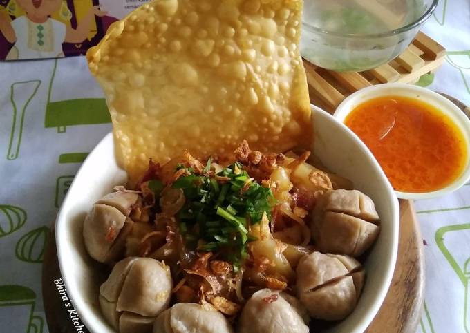 Resep Kwetiau Kering Bakso Ala Mie Bakso Bening oleh Rika