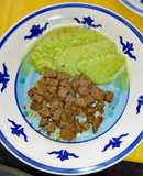 Puré de Zapallitos Italianos con cubitos de Carne