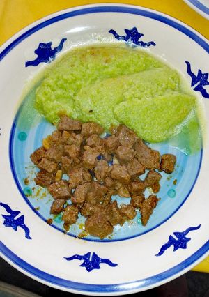Foto principal de Puré de Zapallitos Italianos con cubitos de Carne