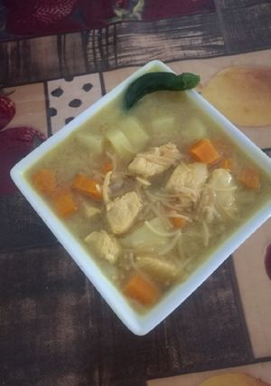 صورة لوصفة شوربة الدجاج بالشعيرية