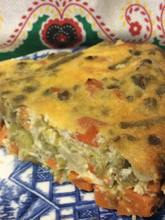 Una foto de Pastel de menestra de verduras 🥕🍆