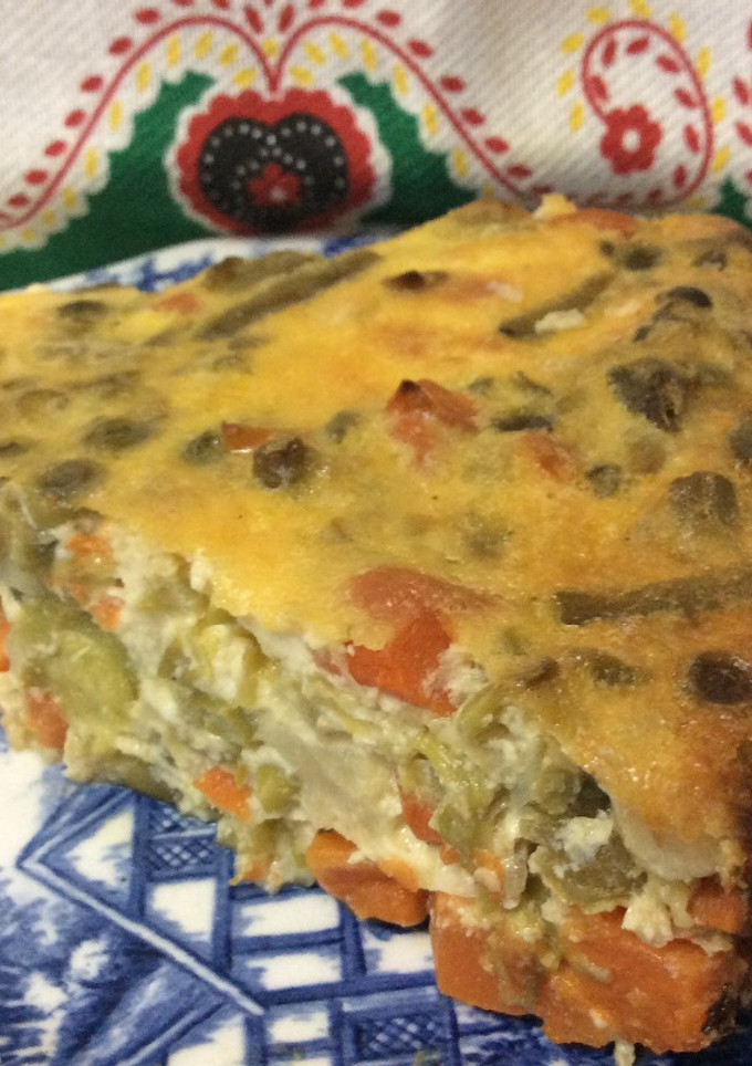Una foto de Pastel de menestra de verduras 🥕🍆