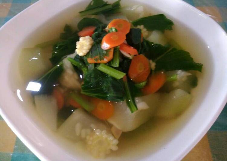 Sayur bening(jangan kunci dalam bahasa jawa)