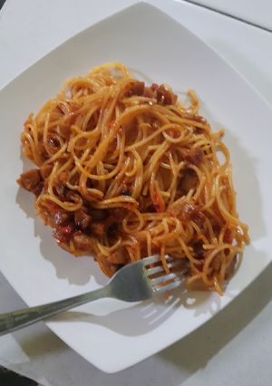 Foto resep Spaghetti Ekstra Pedas