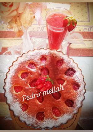 صورة لوصفة كيك بالفريز Cake au fraise