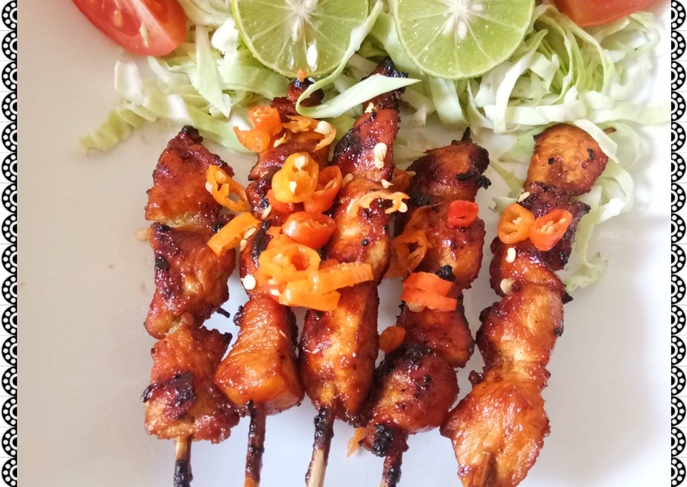 Sate ayam enak