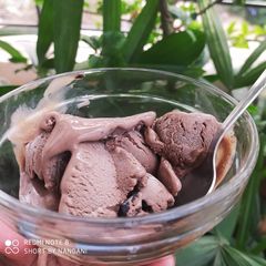 A picture of Chocolate ice cream.