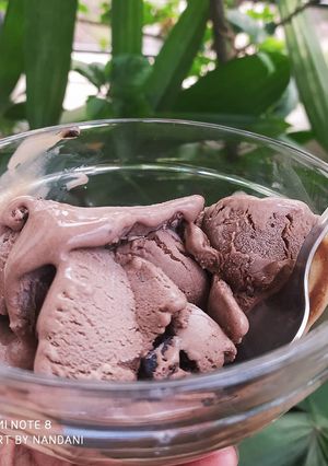 A picture of Chocolate ice cream.