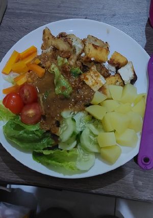 Foto resep Gado-gado ala anak kosan 🥬🥕🥔🍅