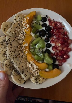 O poză a rețetei Ovăz cu fructe (Porridge).