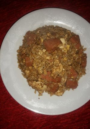Una foto de Arroz chino a mi estilo