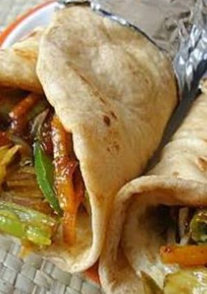 A picture of Kathi roll.
