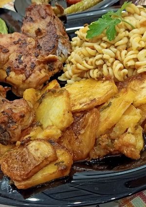 صورة لوصفة بطاطا كوشة مع دجاج