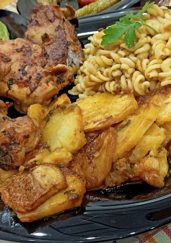 صورة لوصفة بطاطا كوشة مع دجاج