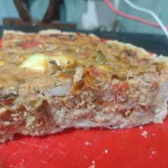 Una foto de Tarta de verduras con caballa