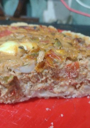 Una foto de Tarta de verduras con caballa