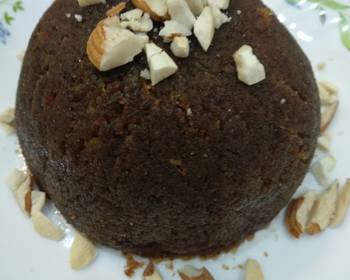 Popular Cuisine Bread Halwa with stuffed ice cream Restaurant Style