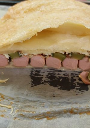 Virsli leveles tésztában recept fotója