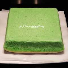 A picture of Ogura Cake Pandan Lembut dan enakk ❤.