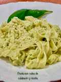 Pasta con salsa de calabacín y ricotta