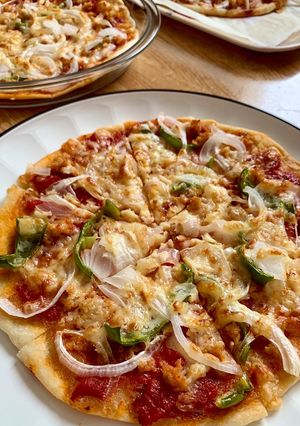 Foto resep Thin-crust pizza