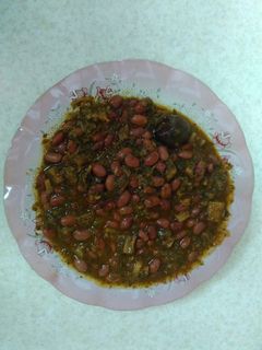 عکسی از دستور خورشت کرفس و لوبیا قرمز