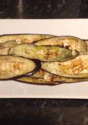 A picture of Melanzane arrostite - Grilled aubergines 🍆🍆.