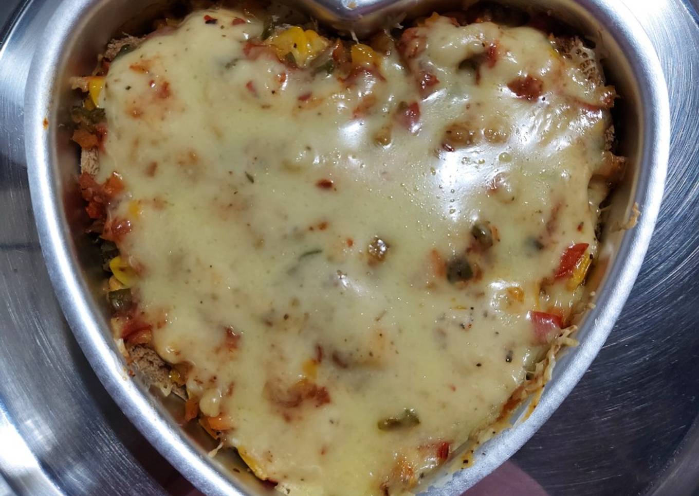 Veg brown bread lasagna