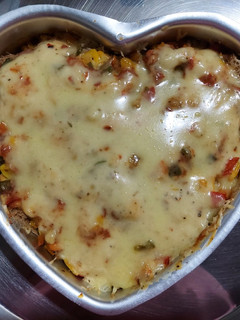 A picture of Veg brown bread lasagna.
