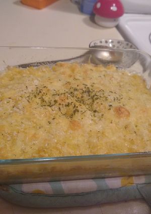 A picture of Easy Baked Macaroni and Cheese.