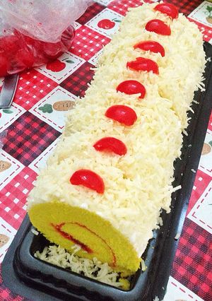 Foto resep Roll cake cheeseberry 🧀🍓