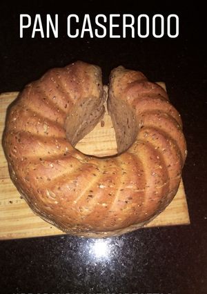 Una foto de Pan de harina integral y comun