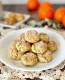 Galletas craqueladas de mandarina y jengibre