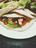 Pita Bread with Healthy Filling/Roti Pita Isi