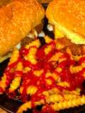 Kentucky style fried cat fish sandwiches and fries!!!