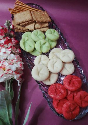 عکسی از دستور شیرینی تابه ای تم هندوانه (ایده یلدا، بدون فر و بدون همزن)