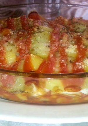 Foto principal de Pastel de patatas con orégano(vegetariano)