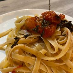 Simple quick pasta with Tagliatelle 🍝 A picture of Simple quick pasta with Tagliatelle 🍝.