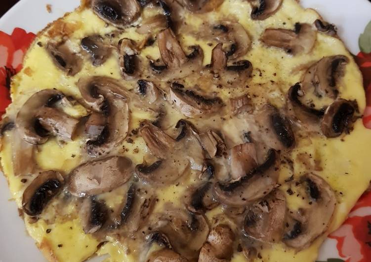 Step-by-Step Guide to Make Speedy A plain Mushroom Omelette