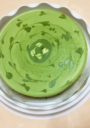 Hình của món Cheesecake trà xanh.