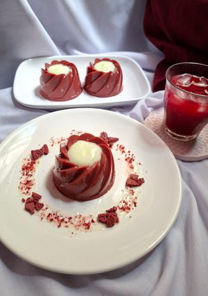 Foto resep Puding Red Velvet