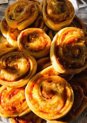 Pizzás tekercs recept fotója